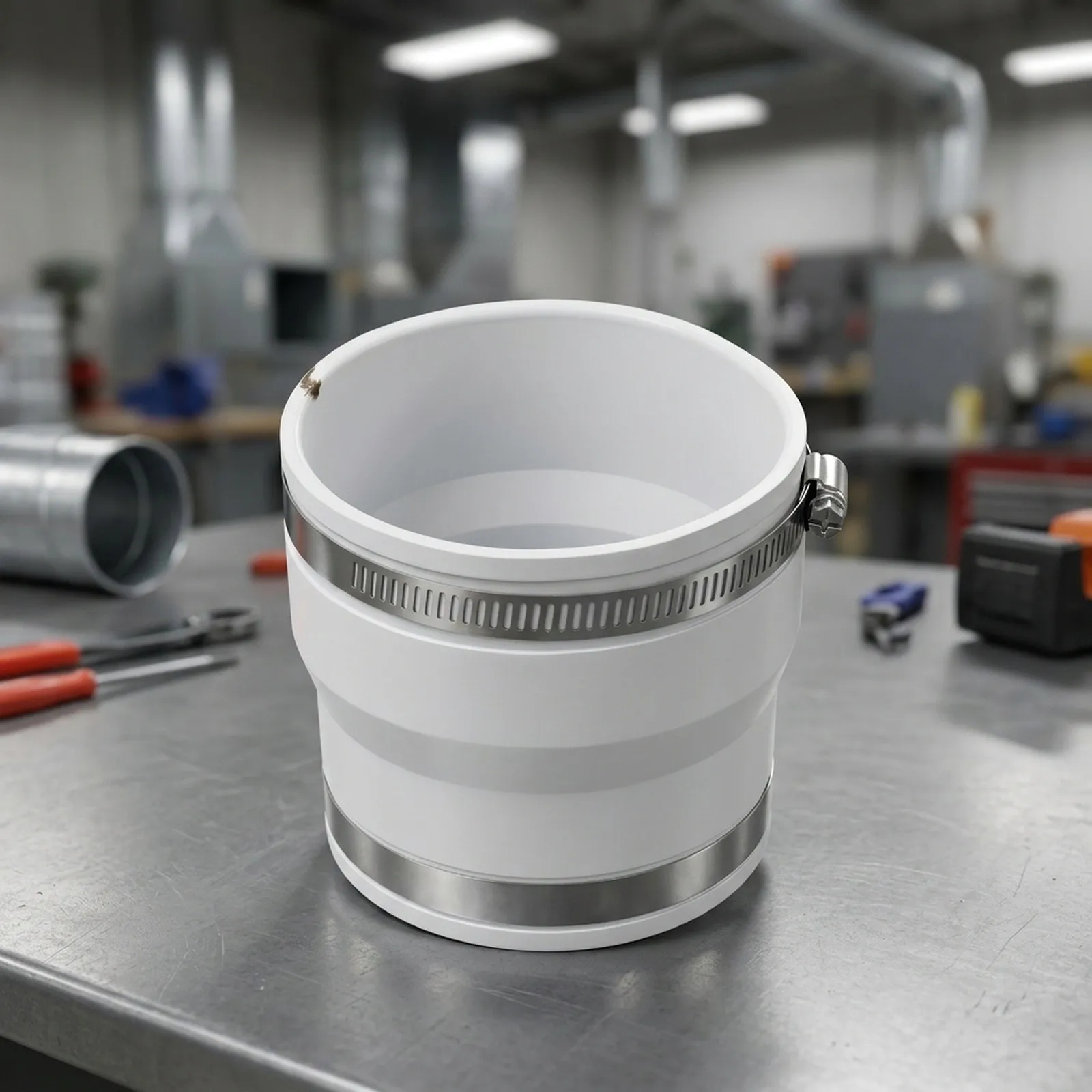 For Home Ventilation Flexible Duct Reducer Hydroponics Duct Part Sealed Construction Easy Installation For ABS And PVC Pipes