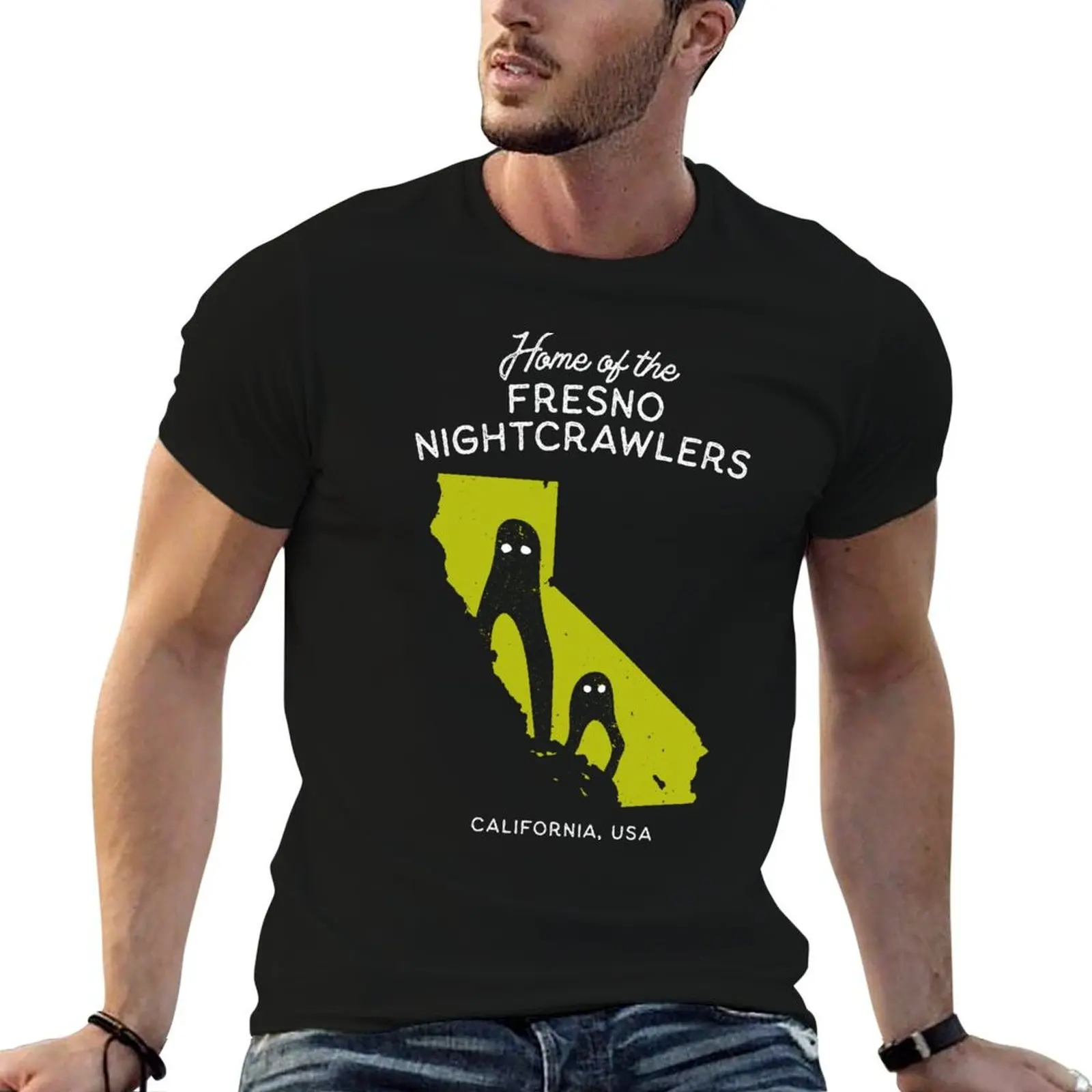 Home of the Fresno Nightcrawlers Home State Cryptid Collection T-Shirt tshirts personalised sports fans mens tall t shirts