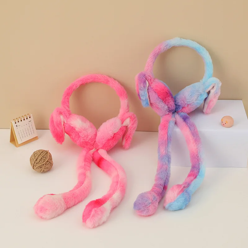 الدافئة أفخم الأذن أكواب الشتاء الملونة الأذن يغطي متعة لطيف الباردة واقية أرنب الأذن أكياس Orejeras Ohren Schutz لطيف غطاء للأذنين 4e006