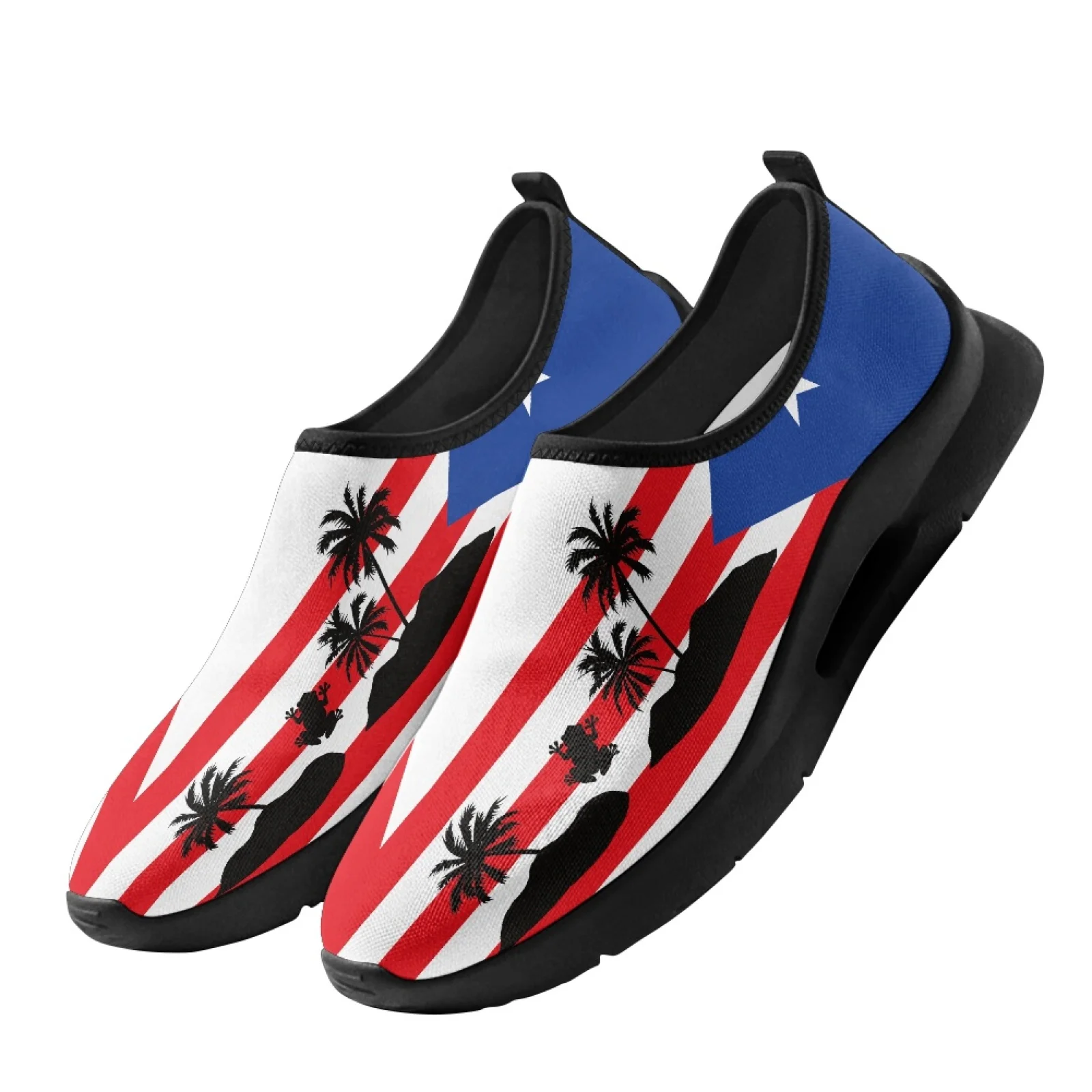 PENSTROLL Rico Hawaii Motifs Round Toe Casual Shoes for Men Driving Skate, Comfortable Casual Walking Shoes