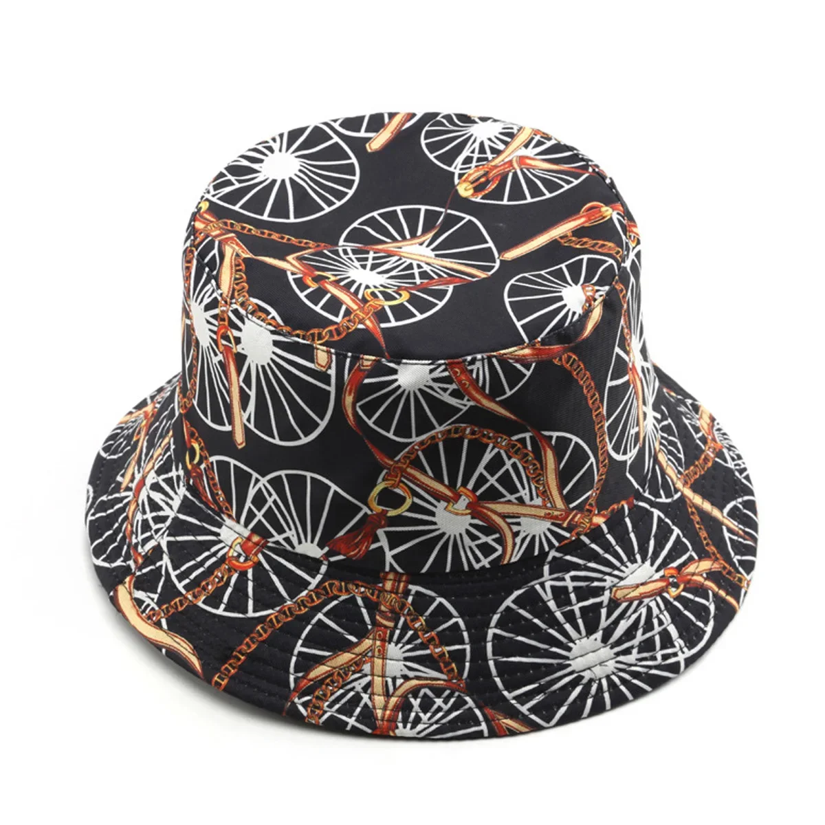 

1pcs Europe and The United States Autumn New Printed Fisherman Hat Female Outdoor Leisure Sun Visor