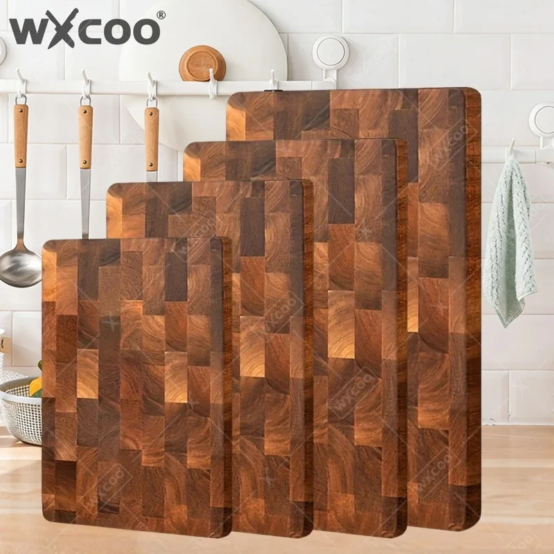 

WXCOO Wood Double-sided Cutting Boards Kitchen Chopping Boards for Fruit Meat Vegetable Home Tools