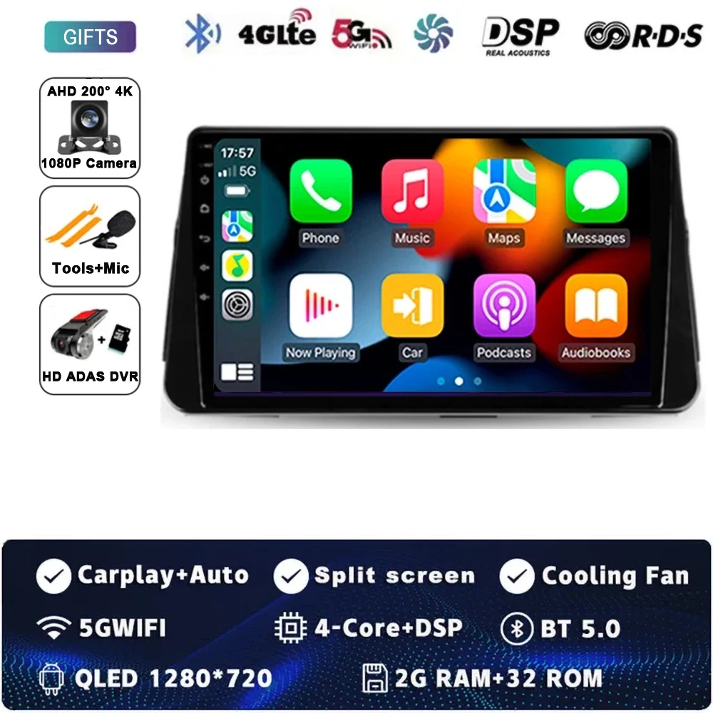 Android 15 Carplay Auto Voor NISSAN MICRA KICKS 2017 2018 2019 Autoradio Multimedia Video Player Navigatie GPS Geen 2Din 2 Din 4G