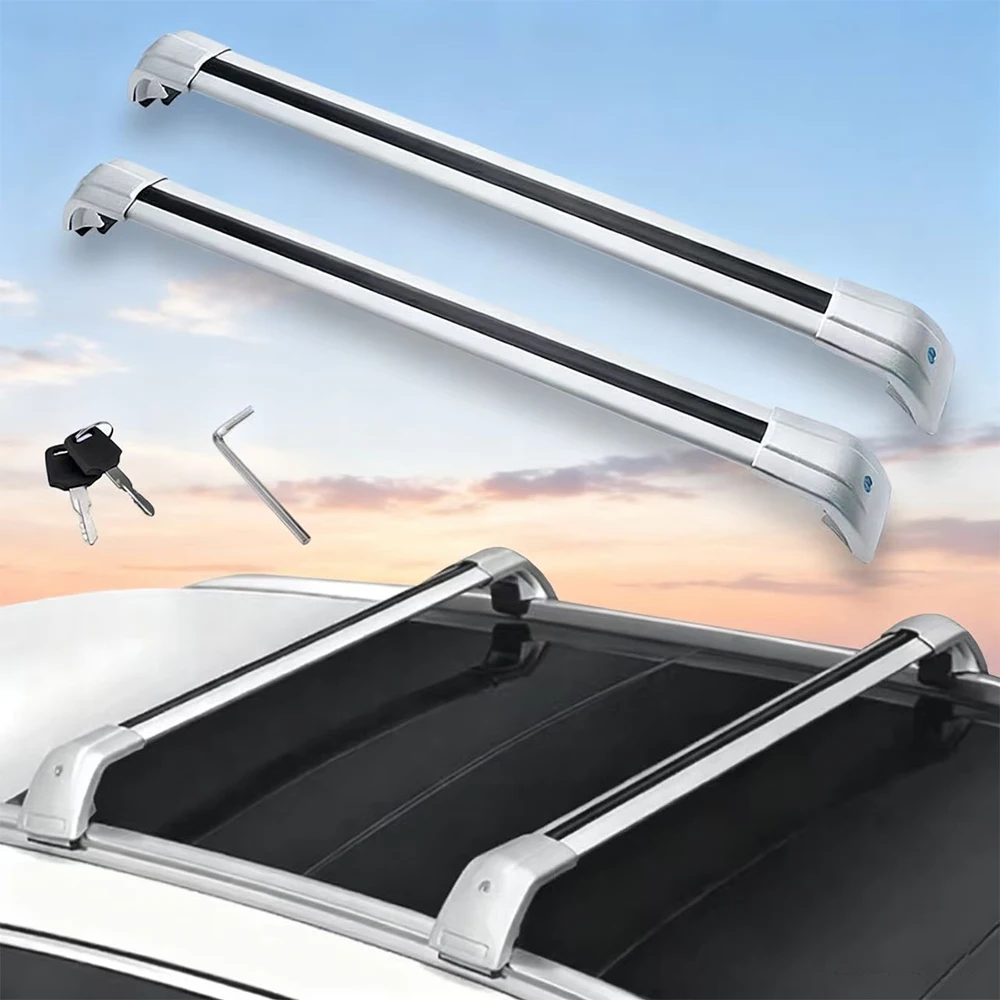 2 قطعة مناسبة ل BYD SEAL U(SONG Plus EV)(SONG Plus dmi)2023-2025 قابل للقفل سقف السكك الحديدية رف العارضة القضبان الصليب سبائك الألومنيوم Bl