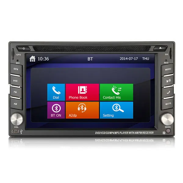 

6.2'' 3360 win ce universal car navigation model for fiat punto Android11 GPS 2din Radio Auto Electronics Car DVD Player