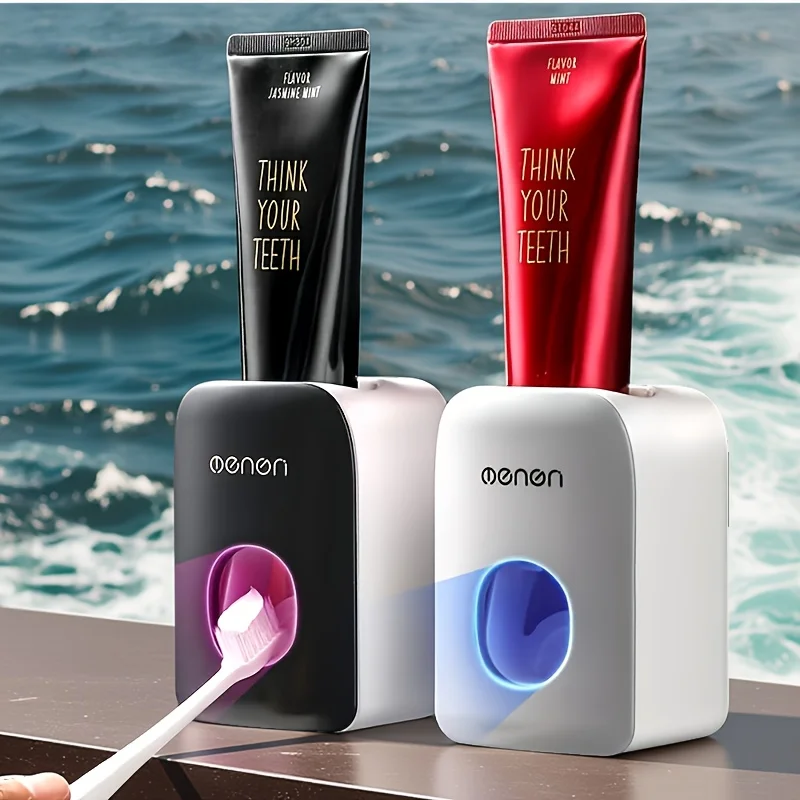 

1PC automatic toothpaste dispenser for bathroom, no need for drill hole toothpaste squeezing bracket for household use