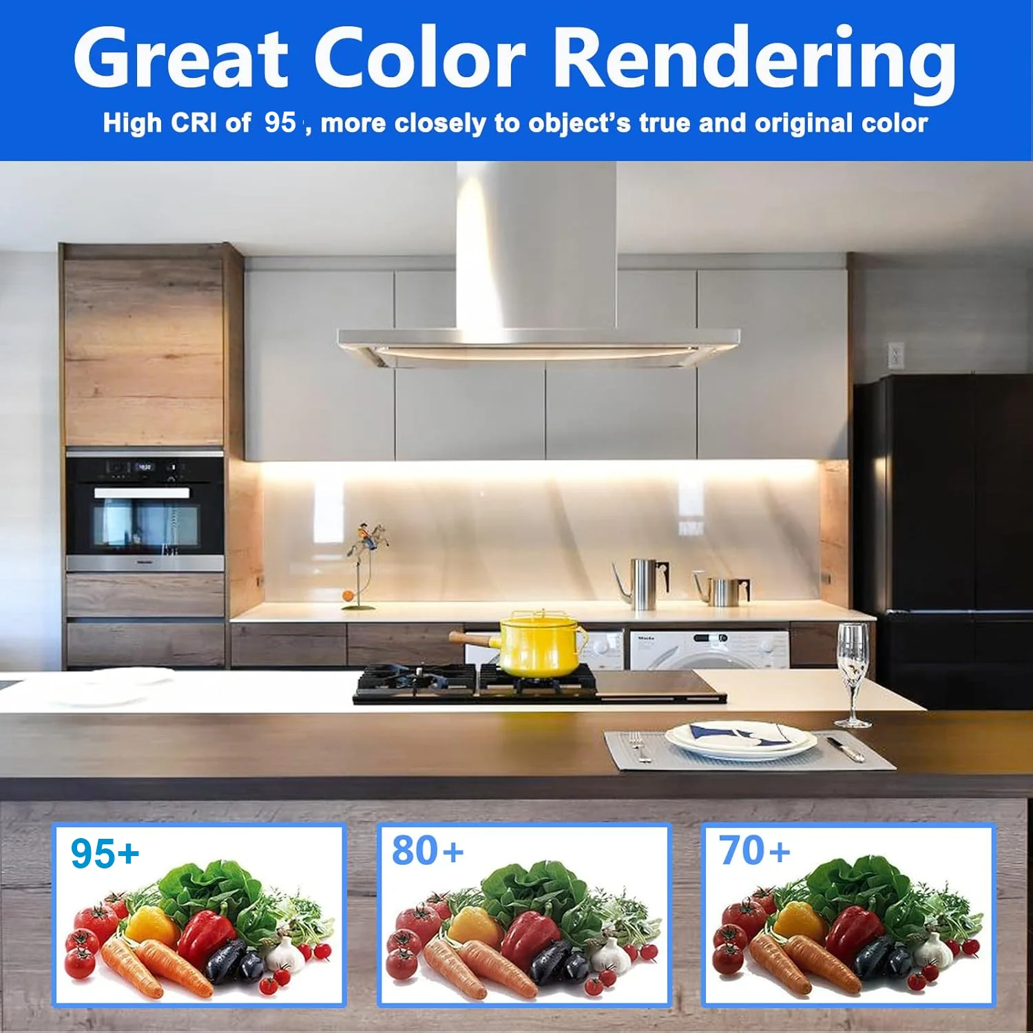 10m Flexible COB LED Strip Light 12V 24V 10mm 480LEDs/M High Density Tape Ribbon RA90 2700K 3000K 4000K 6000K Linear Dimmable