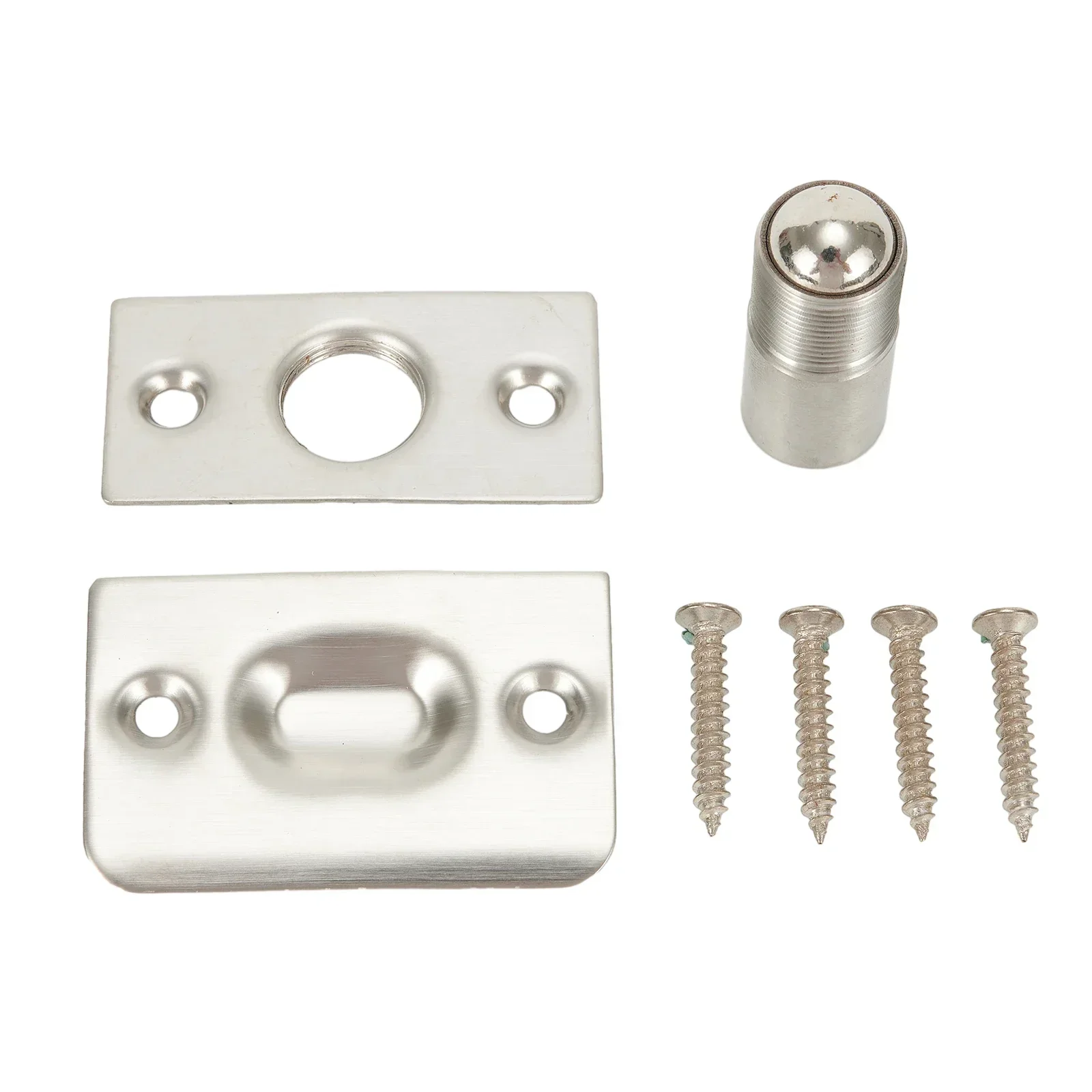 

Affordable Widely Applicable Brand New Door Catch Roller Latch Adjustable Parts Rust Proof Silver Double Closet Door