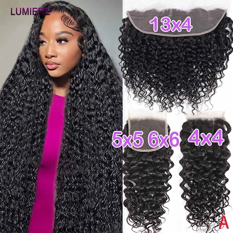 

Натуральные волосы Deep Water Curly Wave: кружевная застежка с прозрачным фронтом, предварительно выщипанные, с эффектом Body Wave, размеры 4x4, 5x5, 13x4