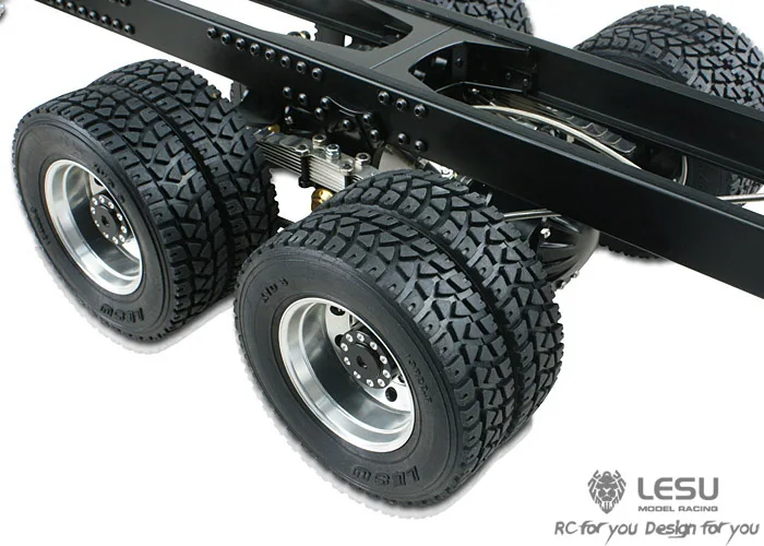 1/16 LKW-Traktor DIY Deutsches Bruder Modell 60002 mit Straßenschleppreifen und schmalem Spurabstand RC-Automodell LESU – Detail 5