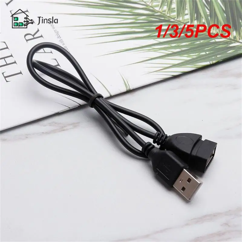 

1/3/5PCS USB 2.0 Cable Extension Cable 0.6m/1m/1.5m Wired Data Transmission Cable Display Projector Super High Speed Data