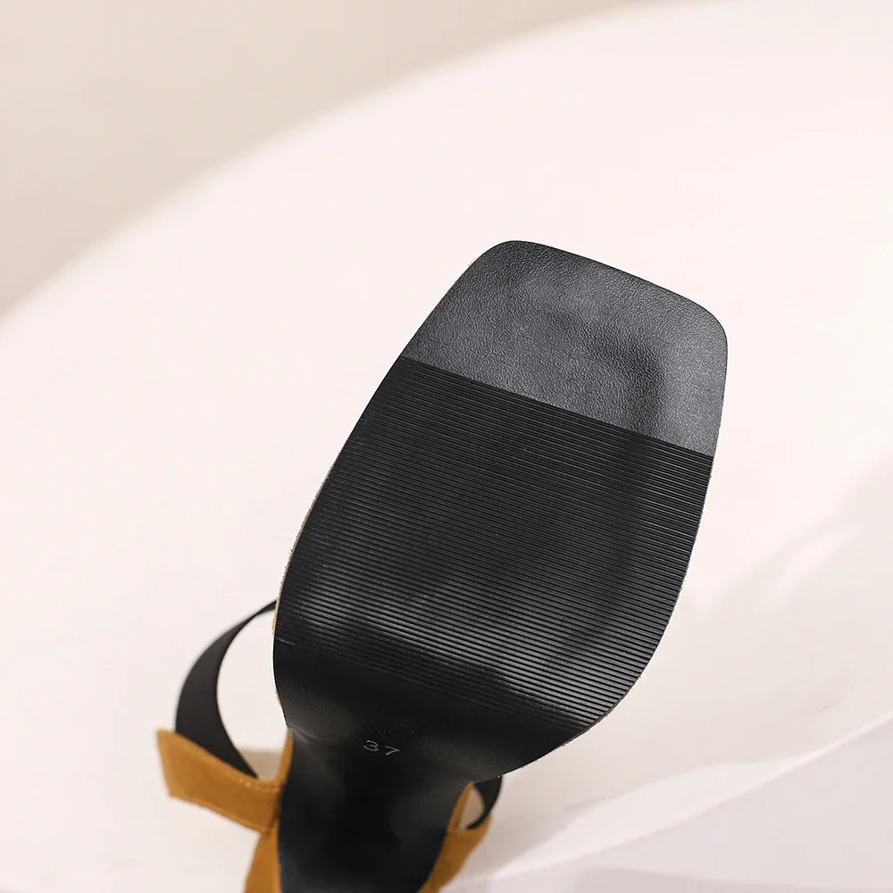 جديد الصيف الكلاسيكية الوردي الأسود المرأة صندل كاجوال حار عالية الكعب سيدة Slingback أحذية زائد حجم كبير 43 48 50