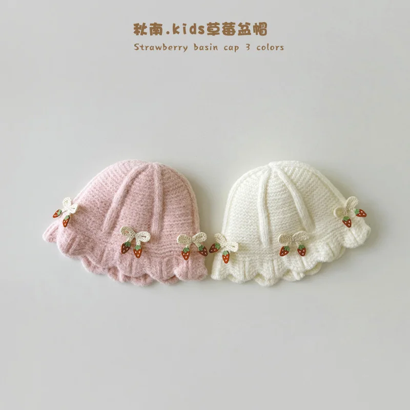 

6M-2Y 46-48cm Cotton Infant Hats Newborn Baby Girl Boy Hats Soft Baby Knitted Hats Baby Accessories