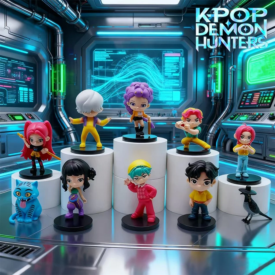 

10Pcs Anime Figure K-pop Demon Hunters Kawaii Boys Girls Gifts For Kids Fans Halloween Christmas Figure Decorative Gifts