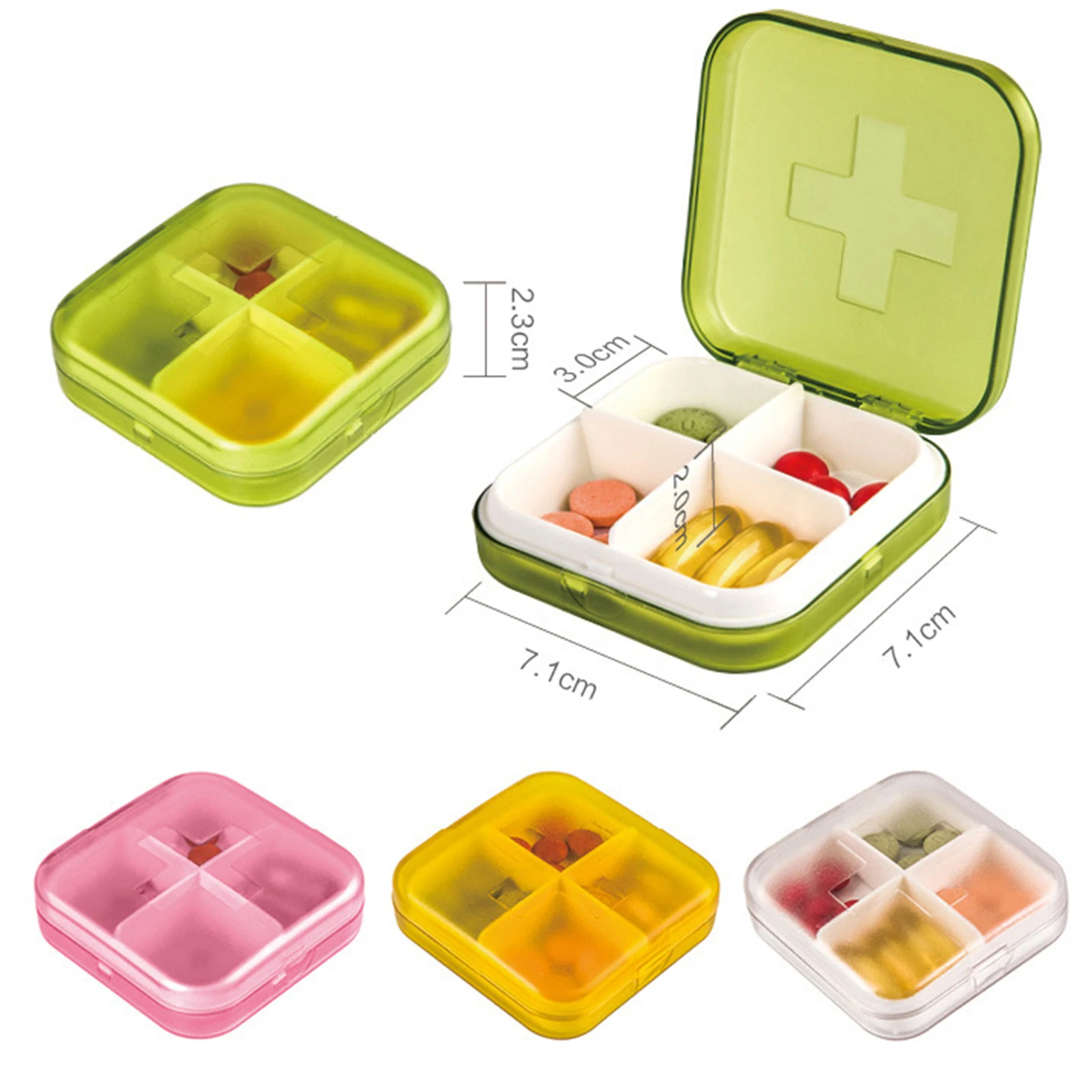 4/6 Grids Travel Pill-Organiser Portable Pills Case Holder Tablet Storage Container Weekly Medicine Dispenser Pill Box For Home