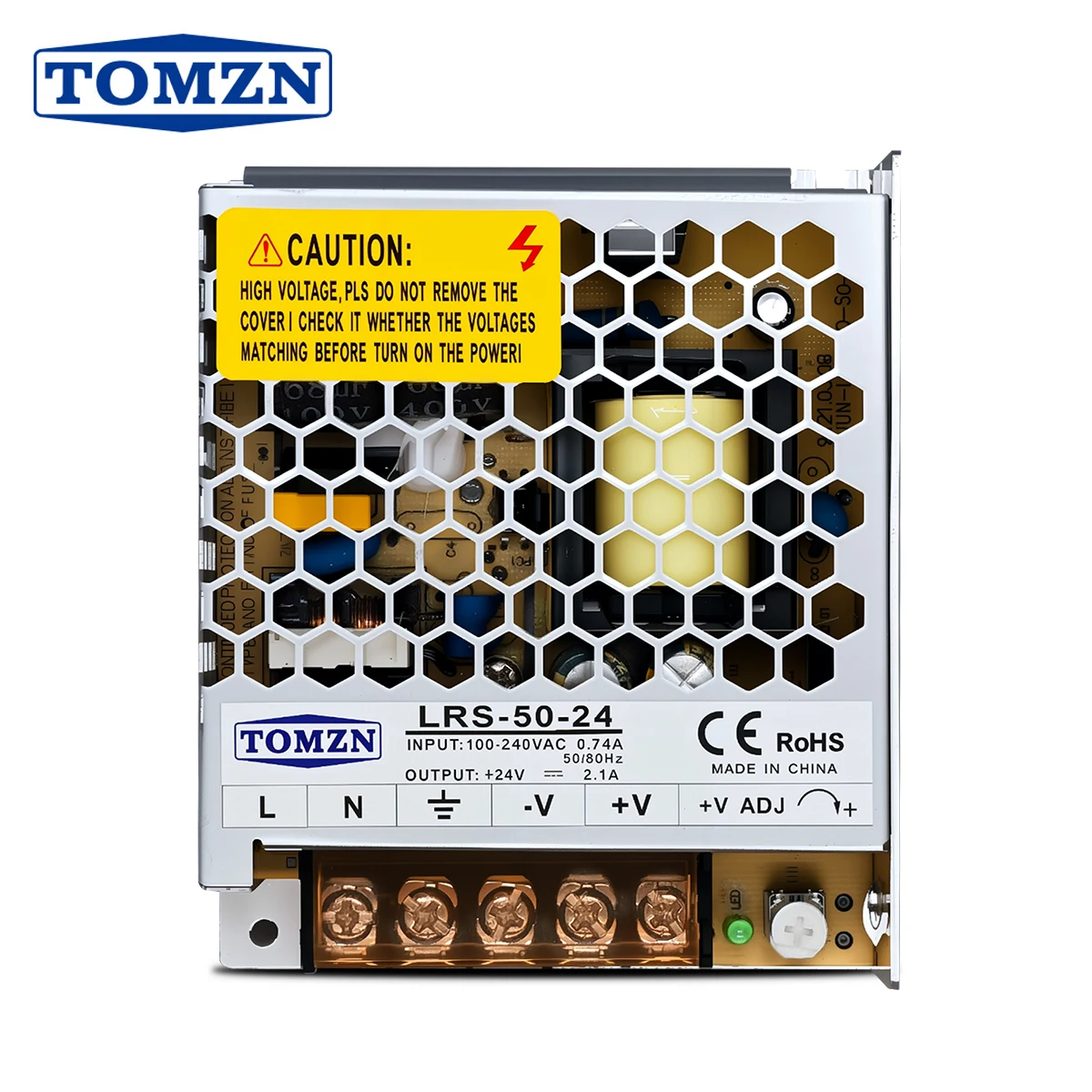 

TOMZN 50W AC-DC SMPS Single Output Switching power supply input 110-240V output 5V 12V 15V 24V 36V 48V adjustable for LED