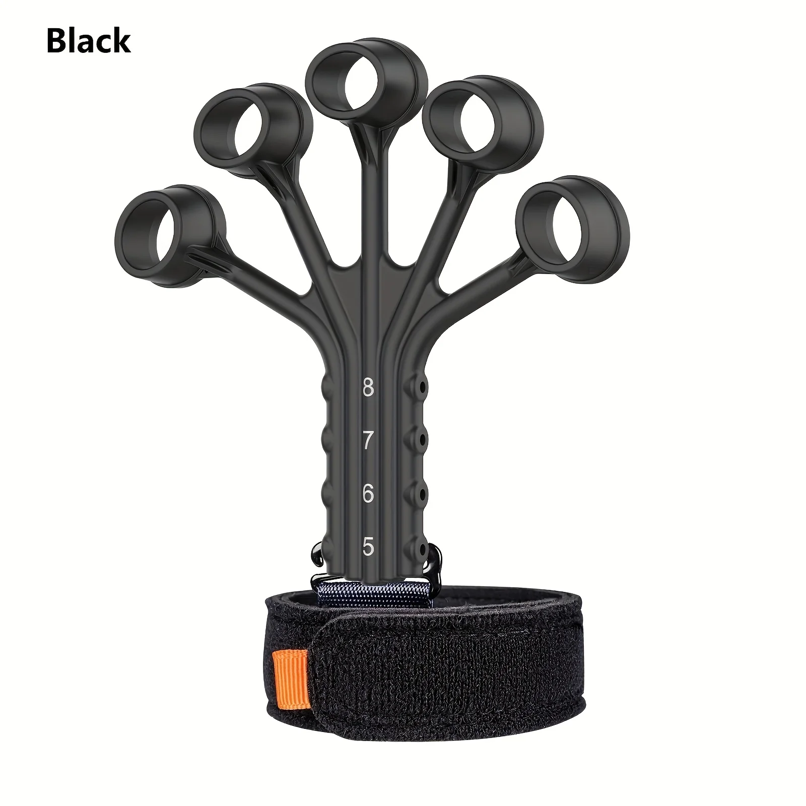 مشبك إصبع من السيليكون مكون من قطعة واحدة - جهاز تدريب عضلات اليد والساعد المحمول، تدريب قوة قبضة الإصبع