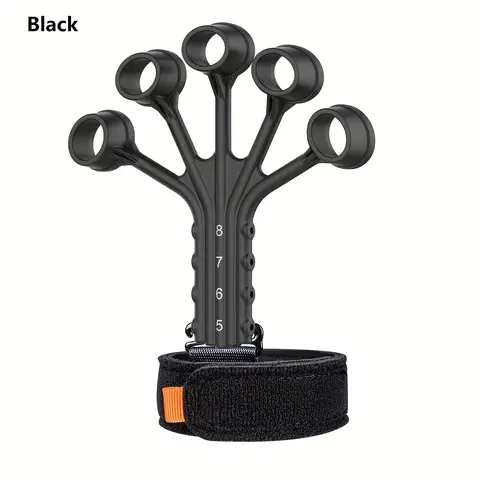 1-delad silikonfingerklämma - handhållen hand- och underarmsmuskelträningsenhet, fingergreppsstyrketräning 10 best sales armträning - №9