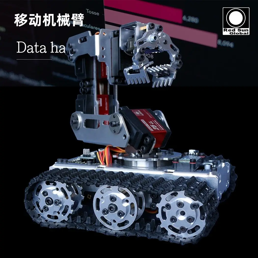 Mobile robotic arm, robotic arm DIY robot Arduino robotic arm kit, claw robot A