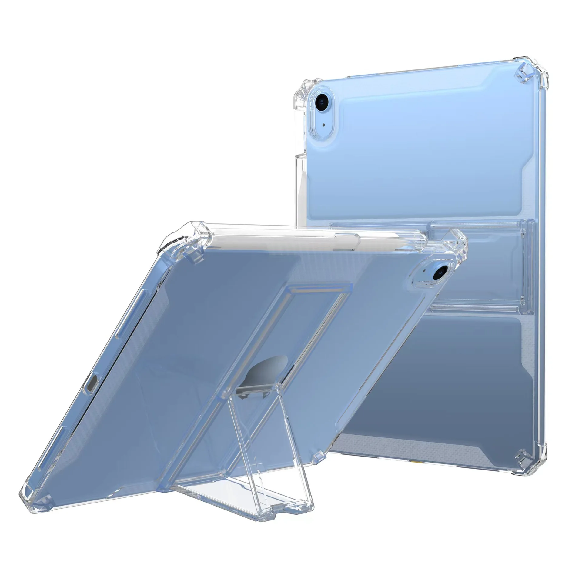 

Transparent Stand Case For iPad Pro 2025 A16 13 11 12.9 10.9 inch Cases Air 4 5 6 7 8 9 10th 11th Generation Mini Soft Cover