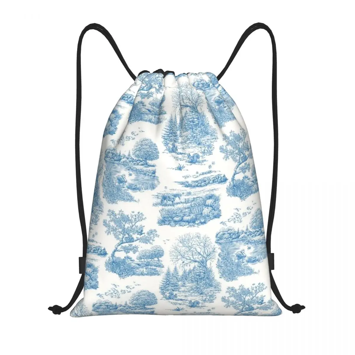 

Пользовательские Eve Toile De Jouy обои рюкзак на шнурке для женщин и мужчин спортивный спортивный рюкзак складная сумка для покупок мешок