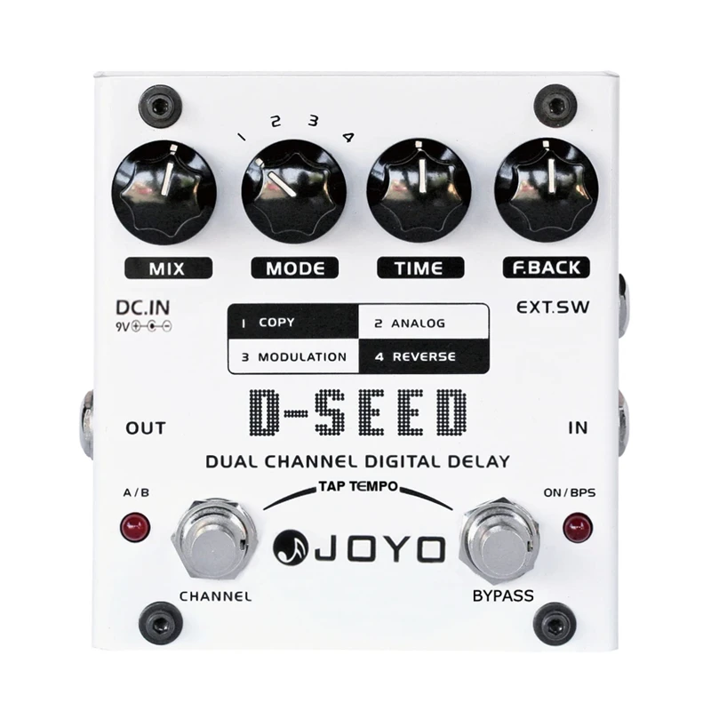 Joyo D-Seed-I двухканальная цифровая фотоэлектрическая Гитара Аксессуары для басов двухканальная Цифровая Задержка