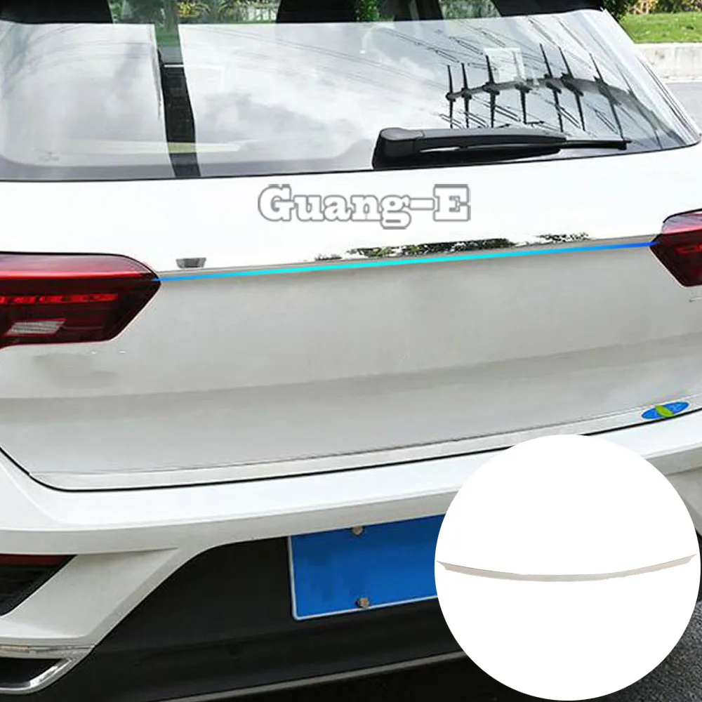 Trunk Stainless Steel Rear Door License Tailgate For Volkswagen VW T-ROC TROC 2017 2018 2019 2020 2021 Bumper Frame Plate Lamp
