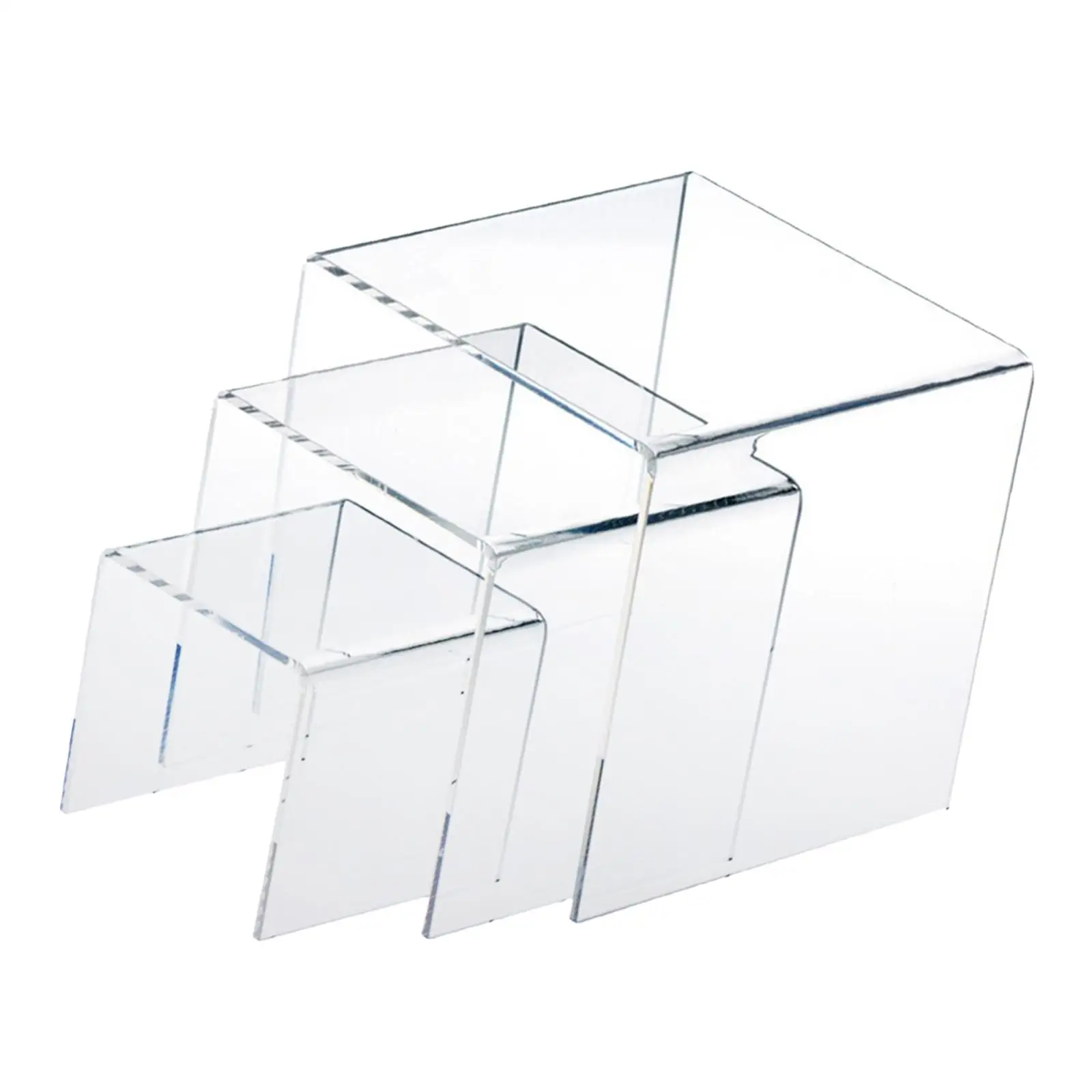 (1 Satz von 3 stücke) klare Acryl Display Riser Schmuck Vitrine Display