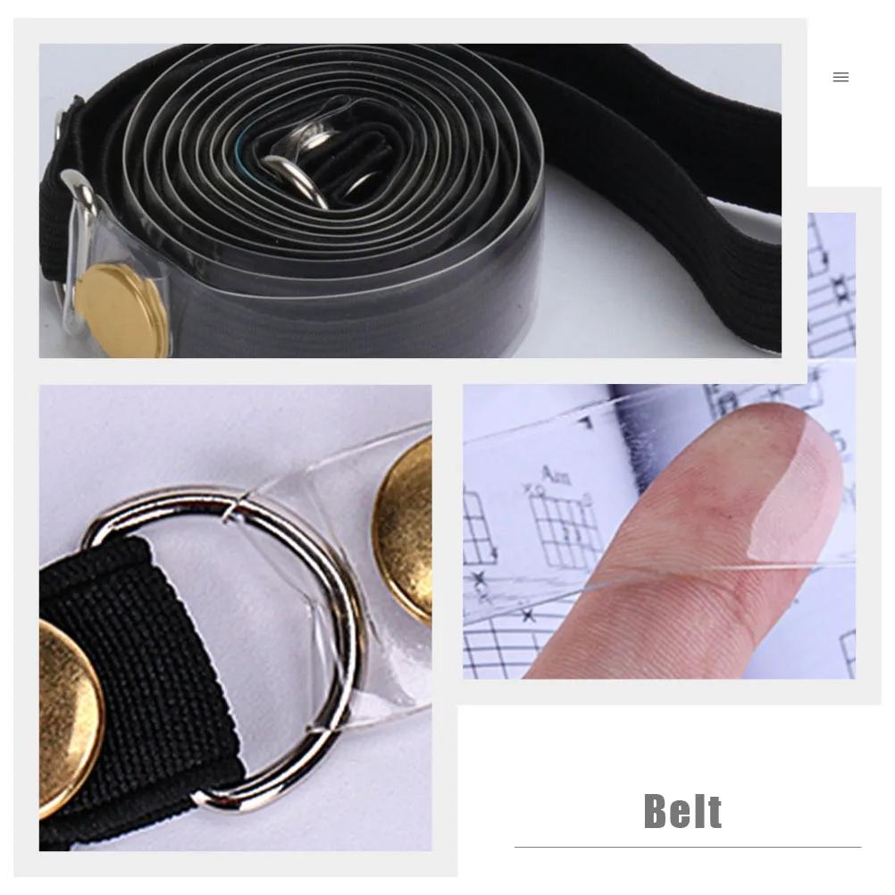 

Transparent Pressure B Piano Music Score Clip Durable TPU Material Non cutting Edges Portable Book Clip Compatible Any Size
