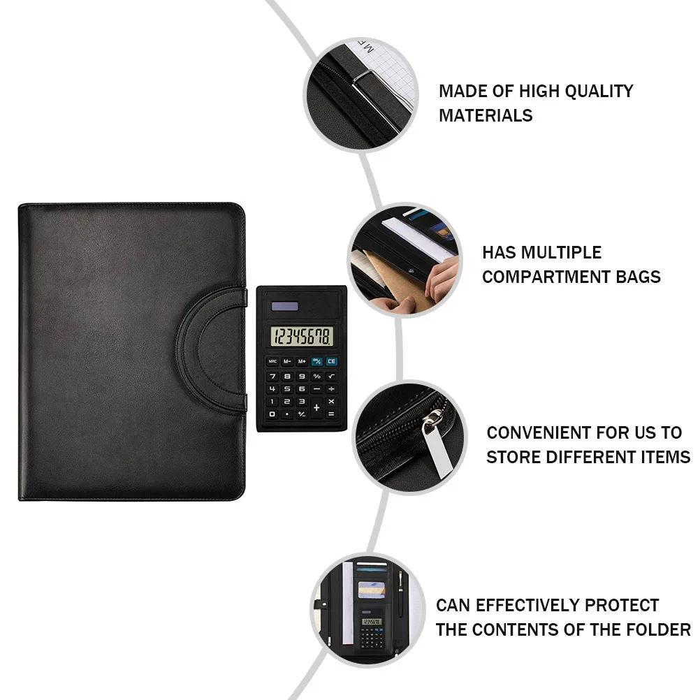 

Чехол на молнии, минималистичный бизнес-планшель, органайзер для документов, офисные принадлежности, портфель, переплет