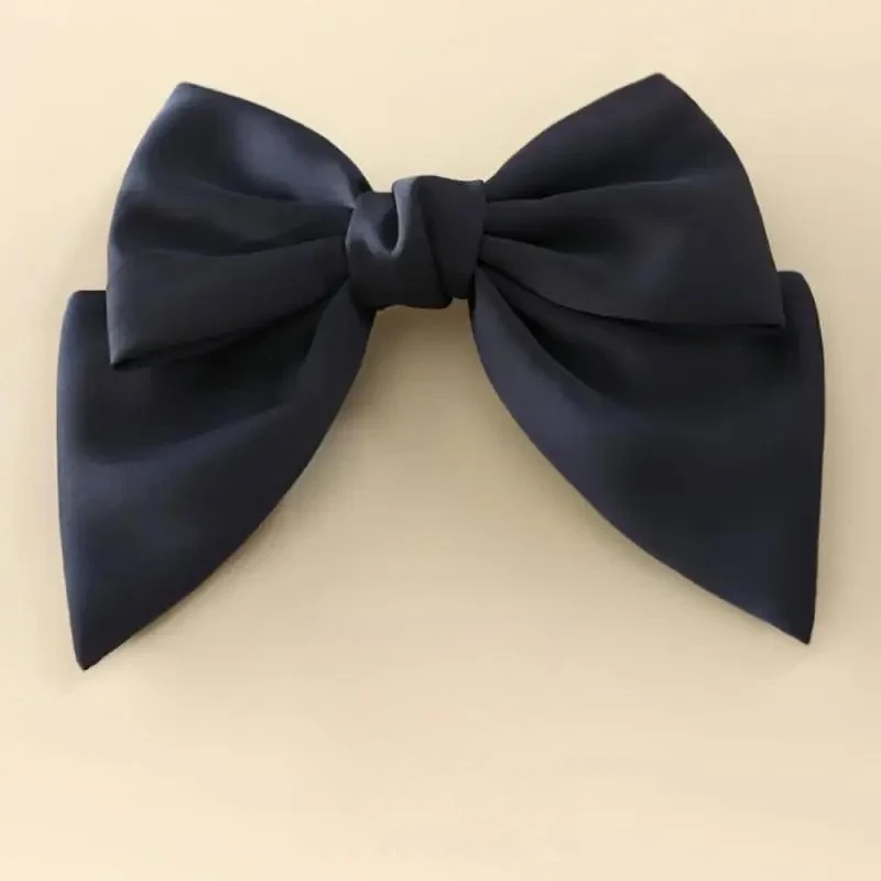 

Fashion Fabric Hair Bow Hairpin For Women Girls Ribbon Hair Clips Black White Bow Top Clip Female Hair Accessories Tool
