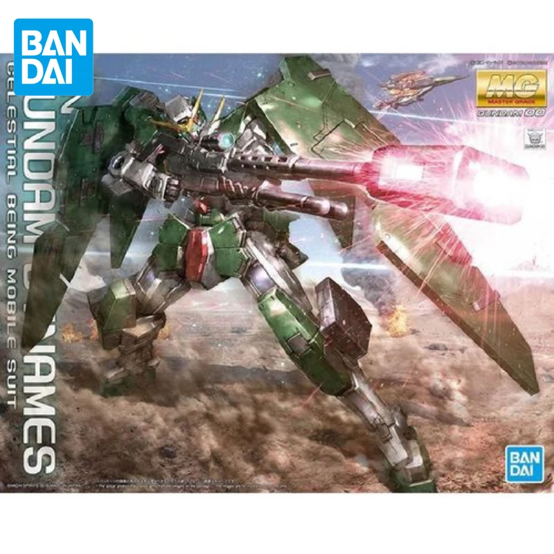 

Bandai Gundam, Сборная модель в комплекте MG 1/100 GN-002 Dynames Gundam, фигурки героев, Подлинная модель, подвижный робот, детская игрушка