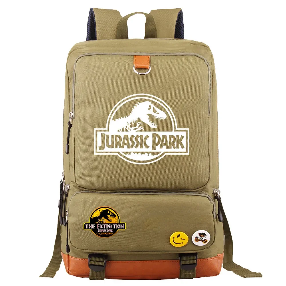 새로운 쥬라기 세계 공원 공룡 소년 소녀 어린이 학교 도서 가방 여성 Bagpack 청소년 Schoolbags 캔버스 남자 학생 배낭