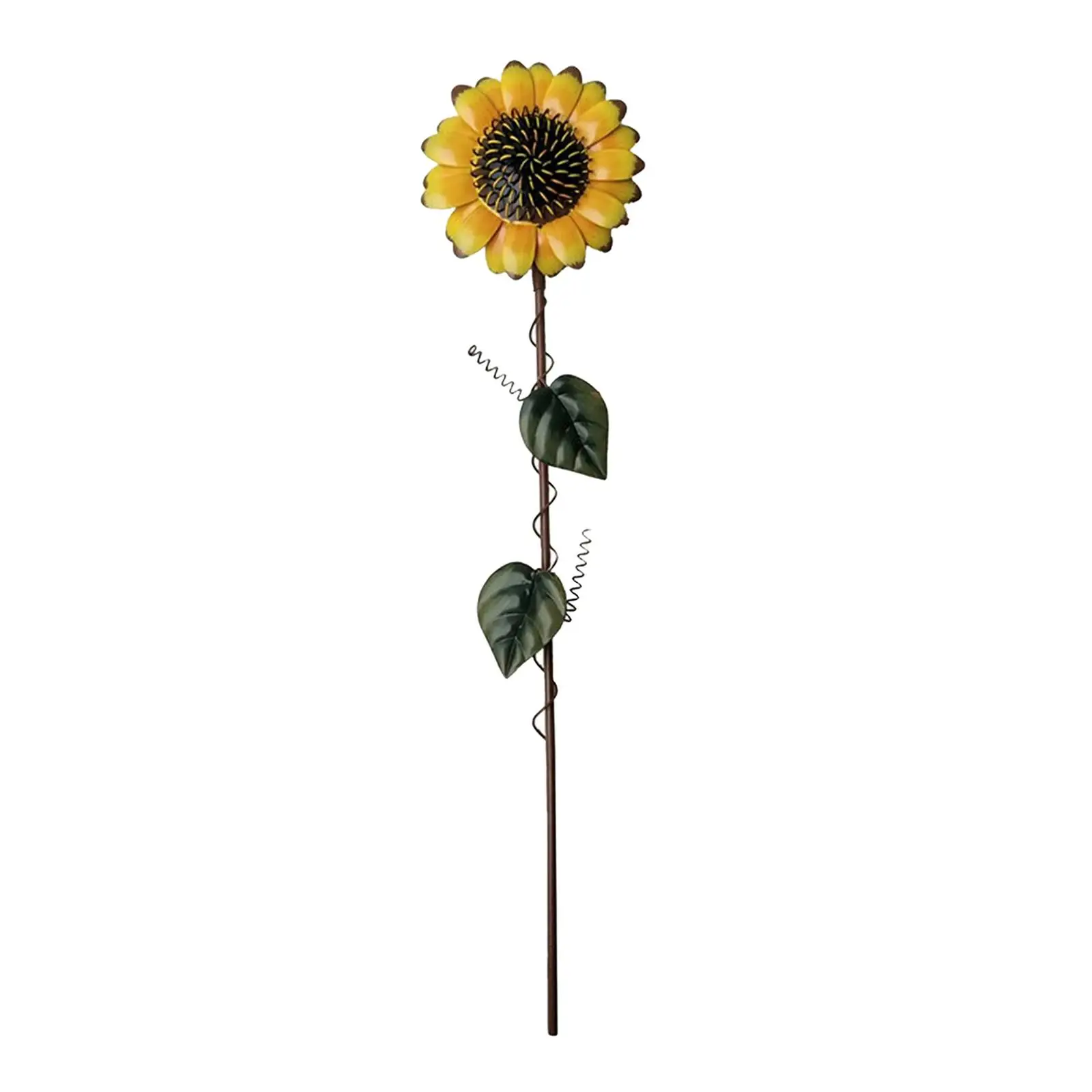 Outdoor Metal Sunflower Garden Stake Yard Art Iron Decor for Patio Flower Bed Walkway Garden Accent