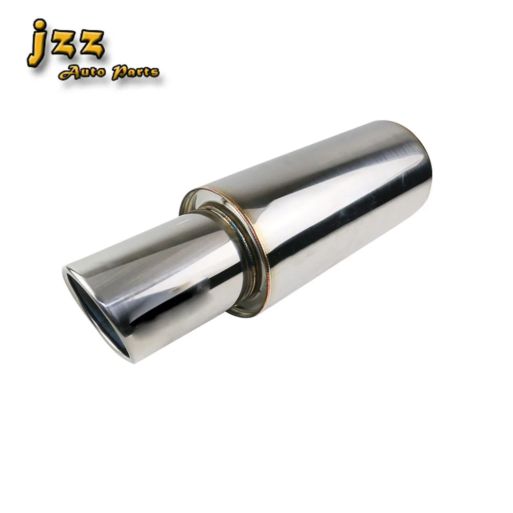 

Stainless Steel Exhaust Muffler Car 2'' to 4'' Universal Car sport Race Mufflers Pipe