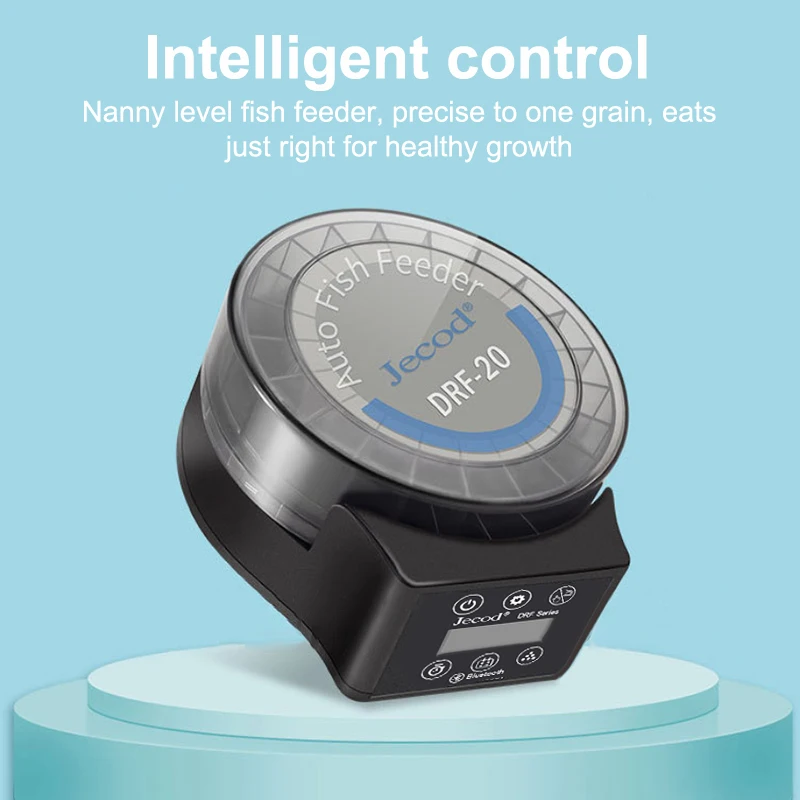 

Автоматическая кормушка для аквариума, дистанционное управление, количество времени, дозатор кормов большой емкости для аквариума, домашних животных, рыб