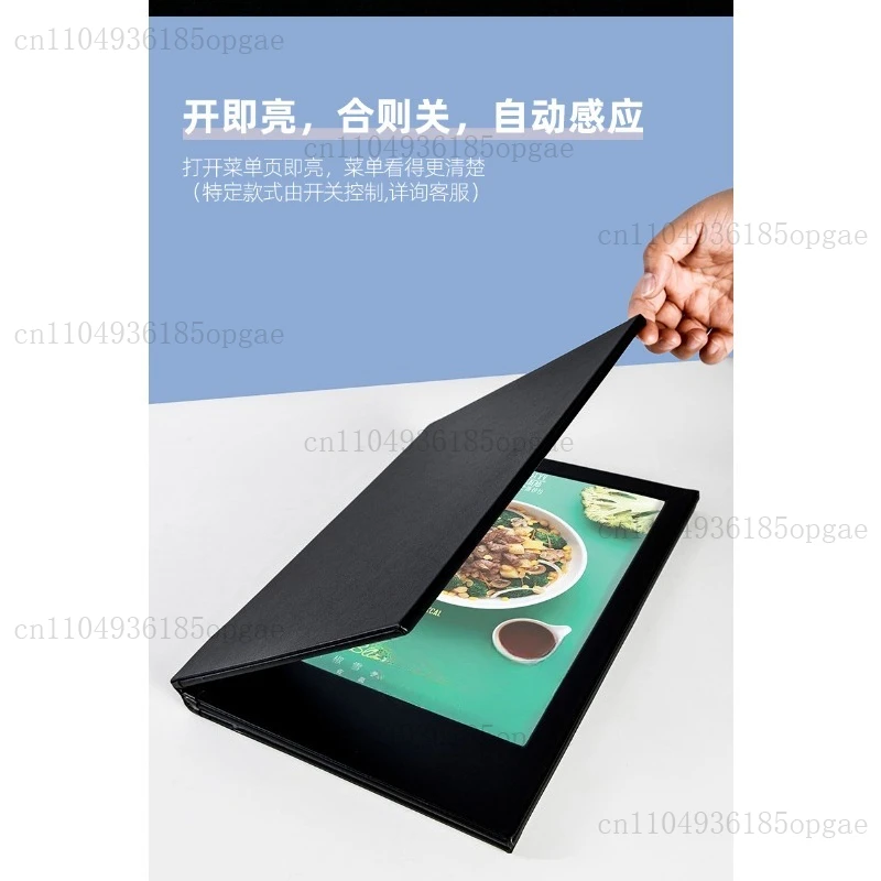 Restaurant/Bar, Customized Easy To Close Automatic Induction Single Side Multi-sided Light Emitting Diode Menu