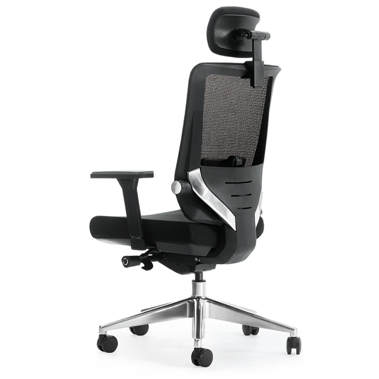 

HUASHI 360 Degree Black Ergonomic Modern Rolling Mesh Swivel Manager Office Chair