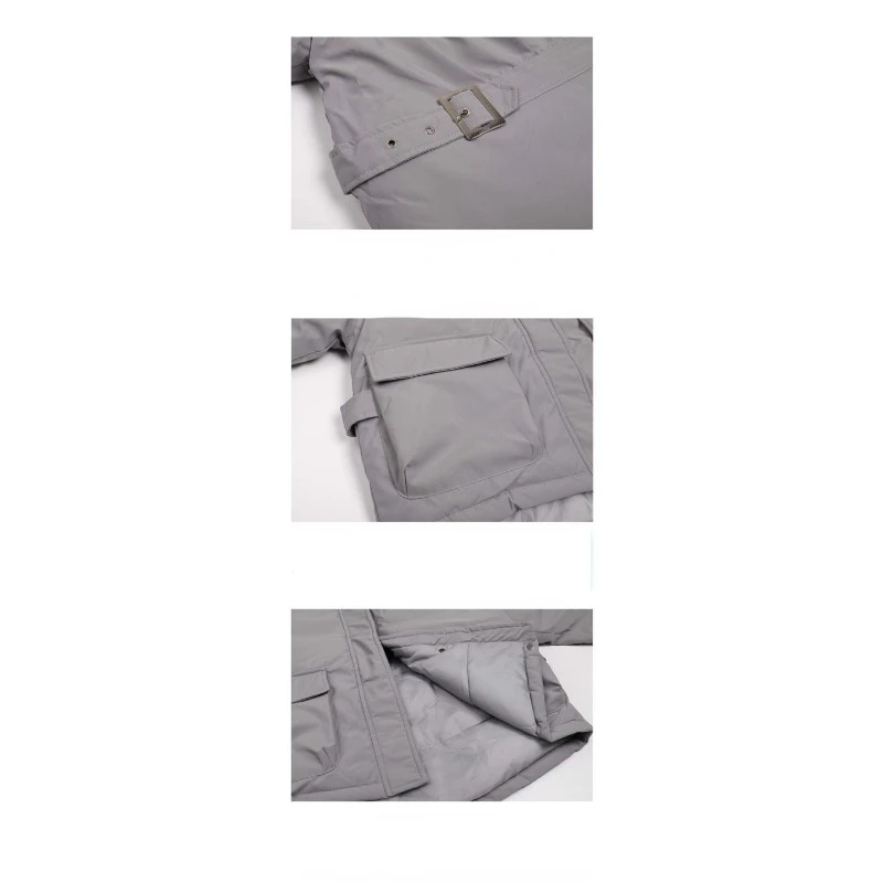 2023 New Women Down Cotton Coat Winter Bread Jacket Female Short Parkas Loose Thick Warm Outwear Artificial Fur Collar Overcoat