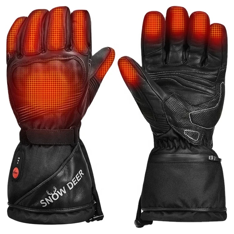 Waterproof Touch Screen Winter Racing Gloves for Motorcycle and Other Sports Heating Warmer Gloves for Riding and Sports Racing