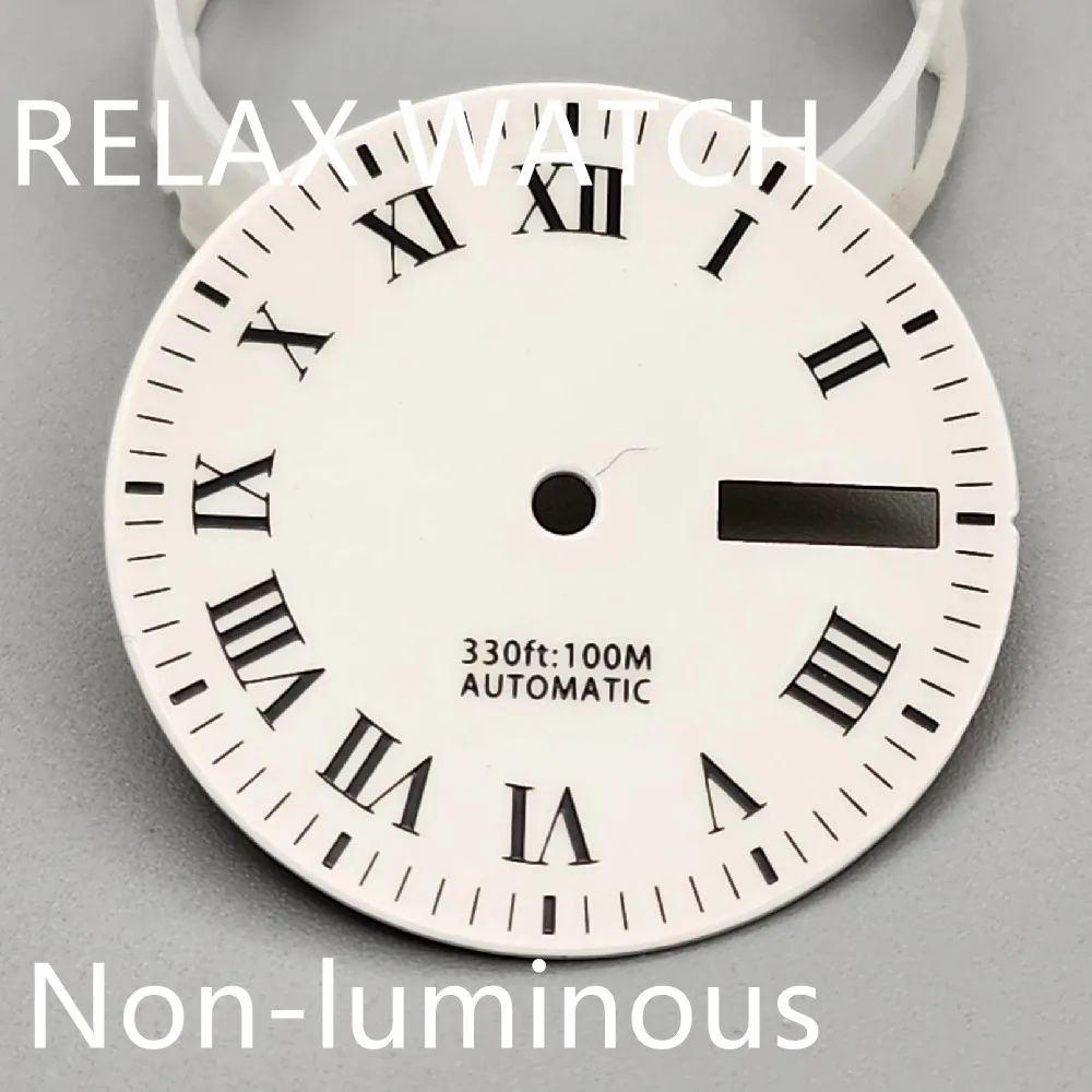 29mm Luminous Display Dial Fits 3 O'Clock 3.8 Crown Nh35 Nh36 Automatic Movement
