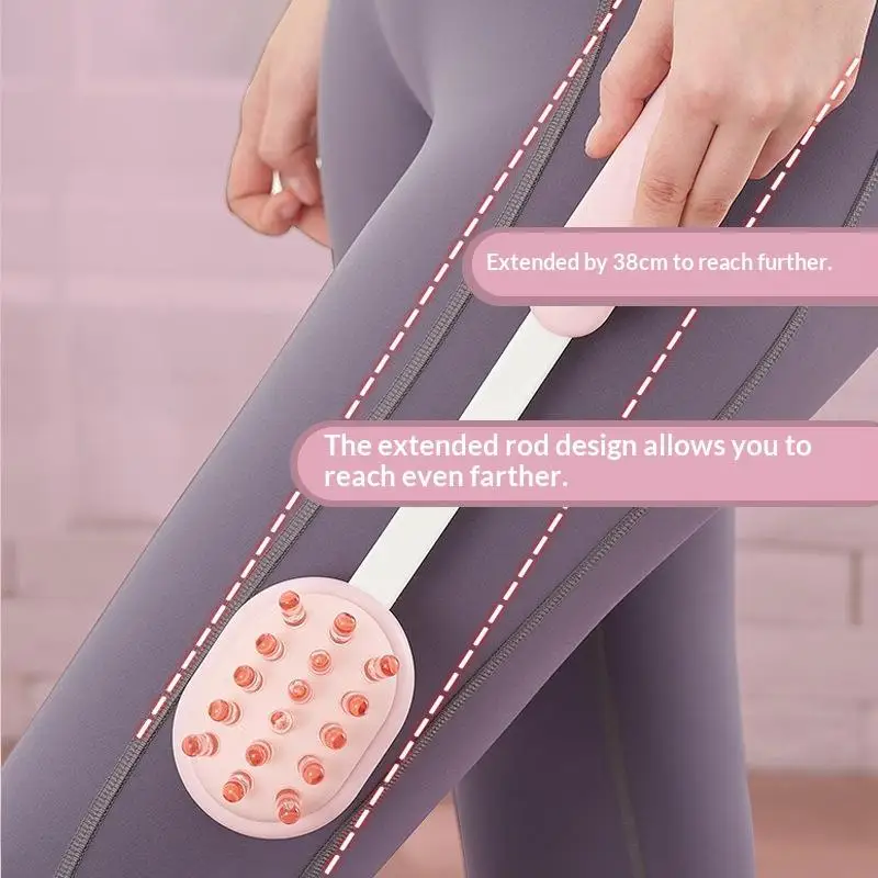 Adjustable Handheld Massage Stick Double Side With Hanging Hole Meridian Massage Hammers Telescopic Multi-Purpose