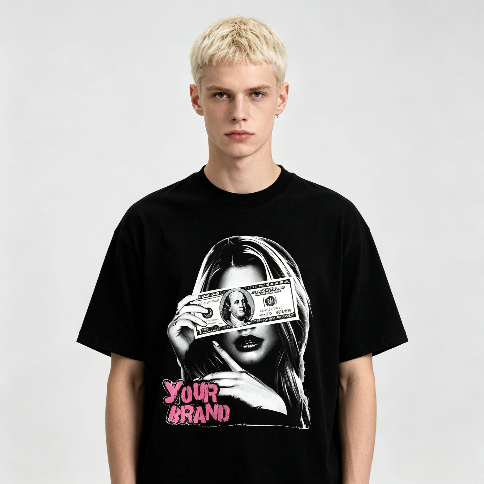 2026 Summer New Style Men's T-shirt with 3D Banknote Pattern Print for Street Casual Fashion Comfortable Soft Breathable Y2k