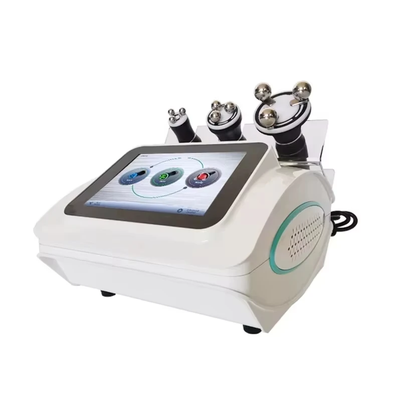 3 in 1 Radio Frequency 360 Degree Automatic Rotating Vibration Led Light RF Body Slimming Face Lifting Skin Tightening Machine