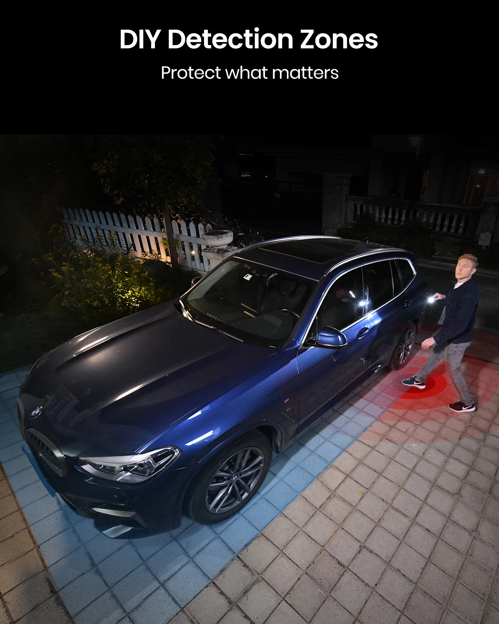 AOSU 5MP Wireless Camera System 2 Cameras Kit 5200mAh Built-in Battery Color Night Vision Two-way Audio CCTV Camera Set