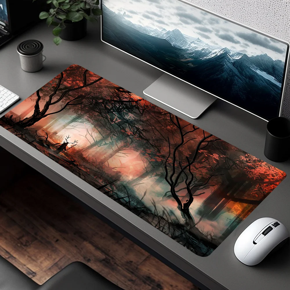 

Enchanted Forest My Favorite Office Mice Gamer Soft Mouse Pad Size for Game Keyboard Pad