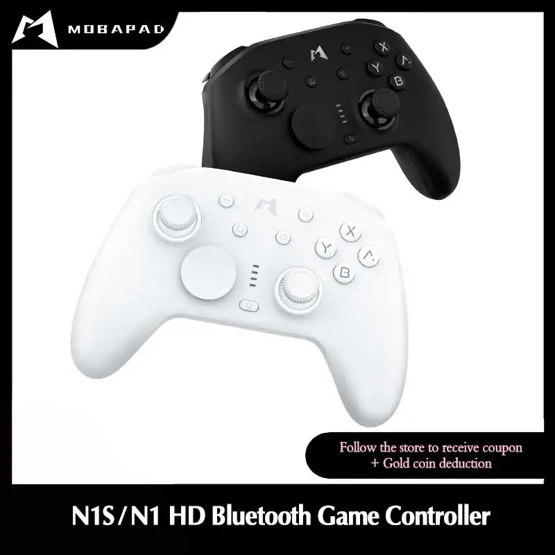 MOBAPAD N1S / N1 HD Bluetooth Gamepad Wireless Game Controller with Hall Effect Joystick for Nintendo Switch OLED PC IOS Android