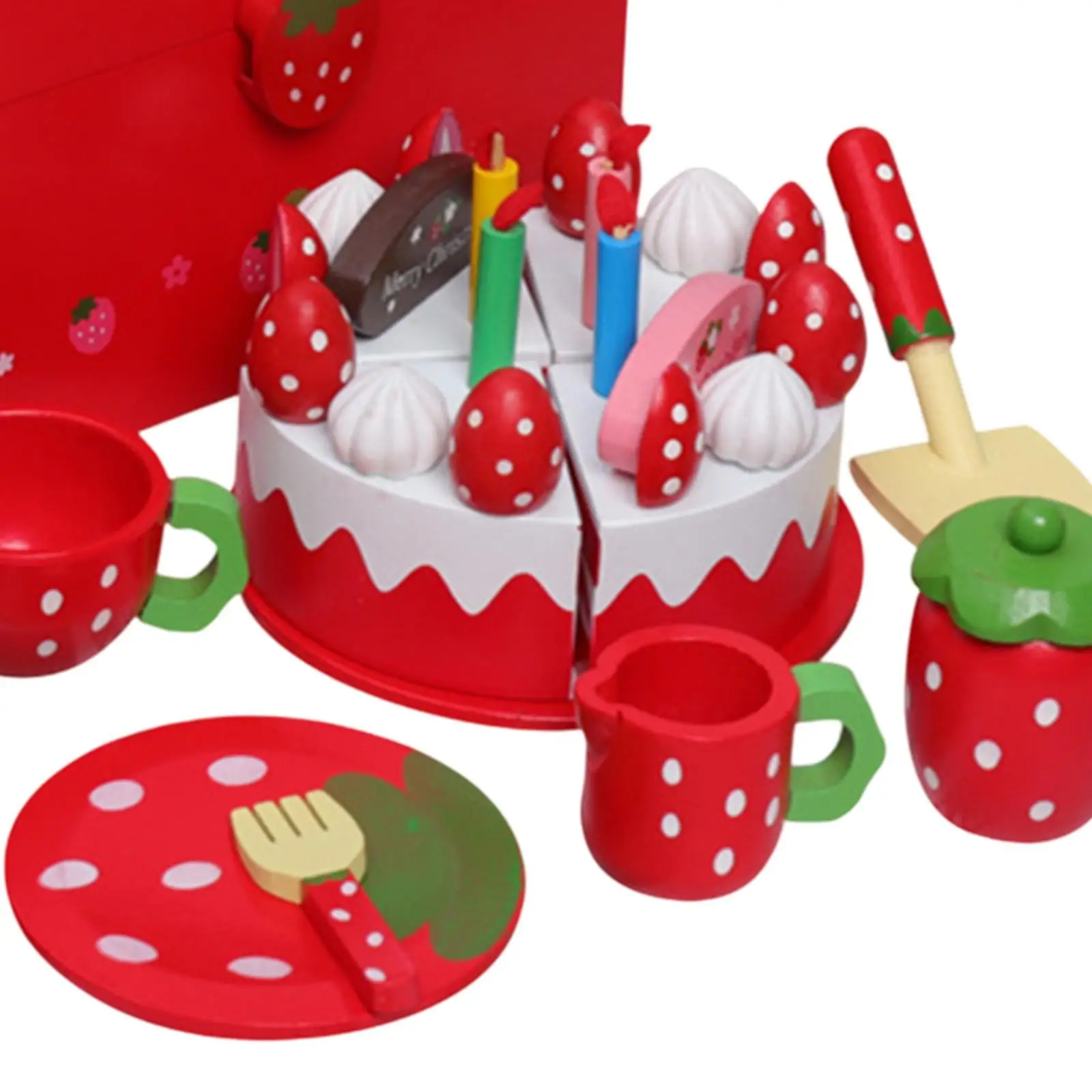 مجموعة لعب وقت الشاي بعد الظهر مع حقيبة حمل للأطفال بعمر 3-5 سنوات