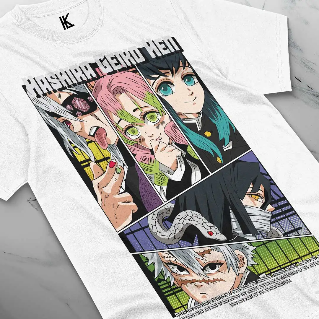 Hashira Demon Slayer T-Shirt Kimetsu No Yaiba Tengen Horror Anime Gift Shirt All Size