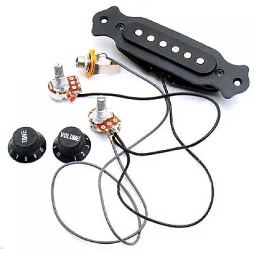 Multi Material Acoustic Guitar Pickup with Volume and Tone Control Magnetic Preamp for Professional Use